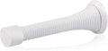 HOMOTEK 20 Pack Spring Door Stops,3-1/8” Heavy Duty Door Stop - Flexible Spring Door Stopper with Low Mounted White Rubber Bumper Tips, White