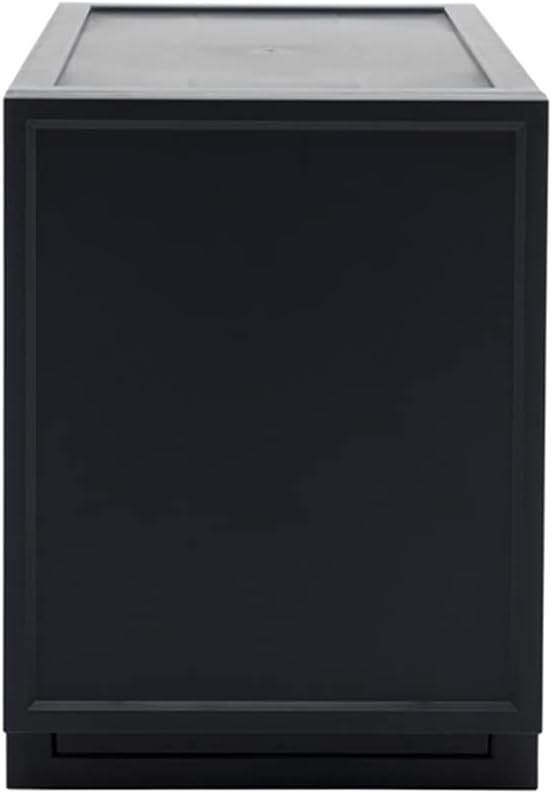 ASTAGE drawer block plastic bins stacking storage modular storage drawer home closet living office organizer with divider (Black, Small C)