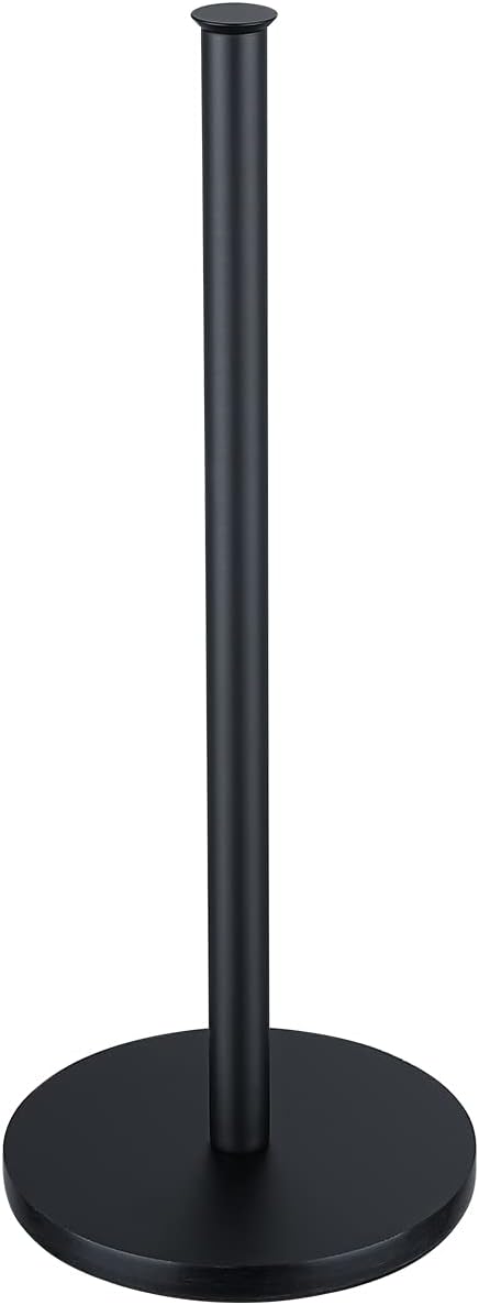 JQK Toilet Paper Storage Stand Matte Black, 304 Stainless Steel Thicken 0.8mm Tissue Reserve Holder 3 Rolls Dispenser for Bathroom, TPS180-PB