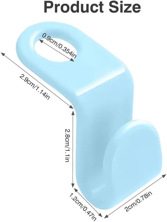 Space Saving Hangers Connector Hooks, 20 Count, High Load-Bearing Clothes Hanger Organizers, Random Colors