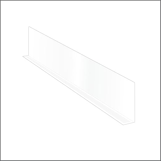 50 Pack Shelf Dividers, 3" H x 13-9/16" L Shelf Organizers, Crystal Clear PVC, Ideal for Product Display and Organization