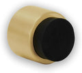 EVI | Wall Adhesive Doorstop | 1.1'' X 1.1'' | Black Rubber | Brass Finished Matte | Great Adherence | 100% Functional | Mod. 198/28
