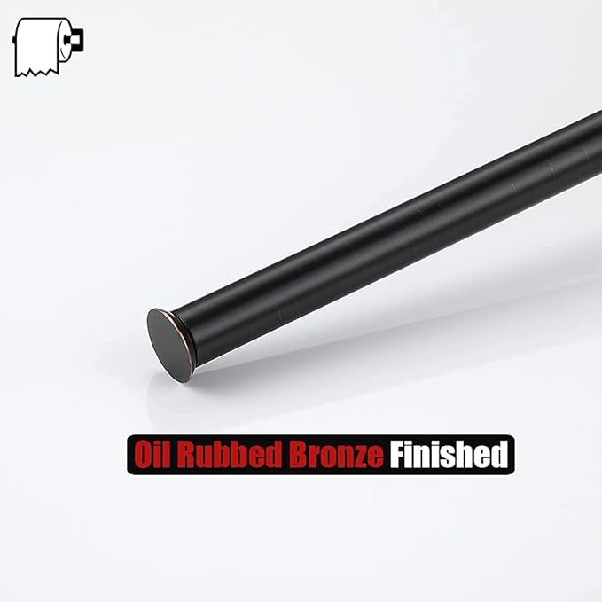 JQK Toilet Paper Storage Stand Oil Rubbed Bronze, 304 Stainless Steel Thicken 0.8mm Tissue Reserve Holder Dispenser for Bathroom, ORB, TPS180-ORB