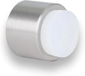 Wall Mounted Doorstop | 1.1'' X 1.1'' | Adhesive or Screwing Installation | White Rubber | Stainless Steel | Matte | Great Adherence