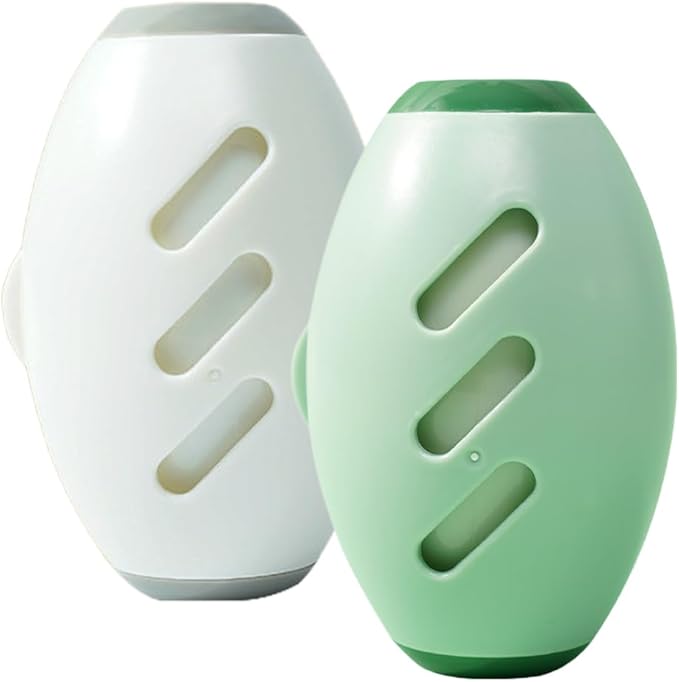 Washable Lint Roller, Portable & Reusable Lints Roller, Travel Lint Roller Mini Lint Rollers for Lints Hair, Clothes (Green and White)