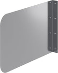 18 in. x 12 in. Wall Mount Stainless Steel Splash Guard - 16-Gauge 304 Stainless Steel