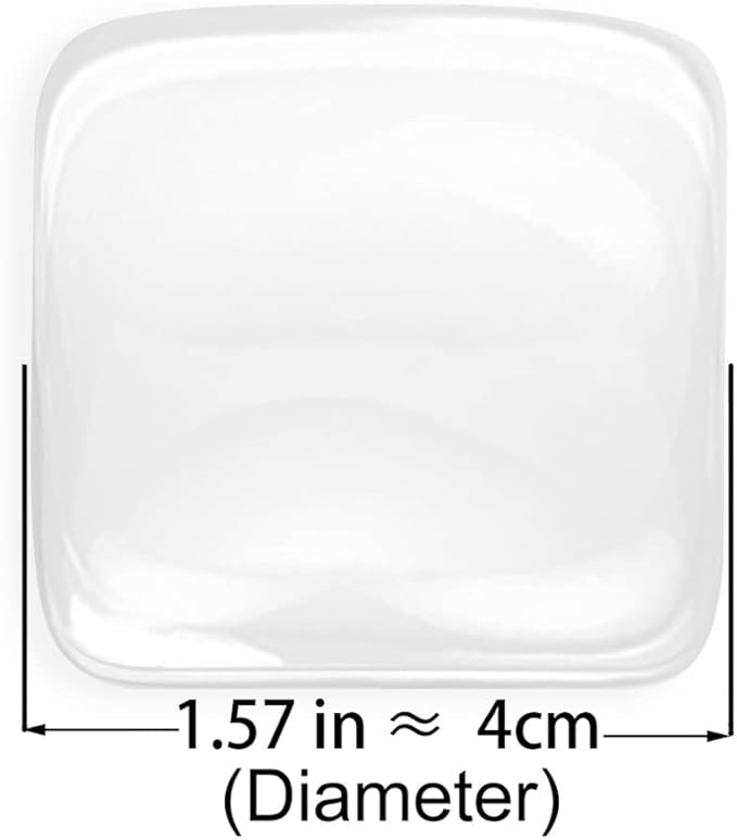Door Knob Wall Shield, 6PCS Transparent Square Guard Door Stopper Wall Protector Silencer, Self Adhesive Door Handle Bumper (1.57" Small Square 6 PCS, Clear)