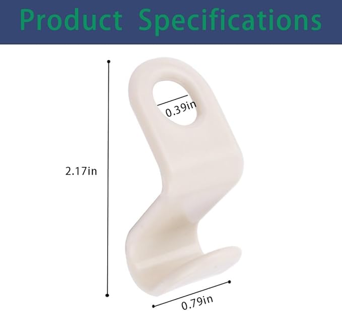 Space-Saving Hanger Connector Hooks - 50 Pack, White, Fits All Standard Hangers, Durable Plastic Hooks for Closets, Dorms, and RVs, No Tools Required