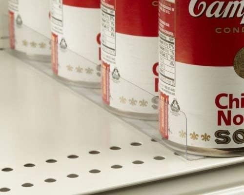 Stick On Gondola, Wood, Metal or Glass Shelf Dividers with Self Adhesive Tape, 1" H X 18" L, 100 Pack