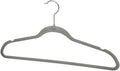 10 PACK VELVET HANGER GREY