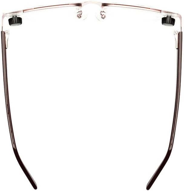 Eyejusters Self-Adjustable Glasses - With Magnetic Hard Case, and Microfiber Cleaning Cloth - Combination - Rose & Burgundy