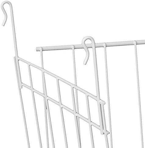 ClosetMaid Wire Hanging Shelf Basket for Storage, Organization in Closet or Pantry, No Assembly or Installation, Durable, White
