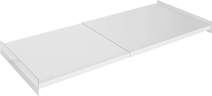 Expandable Closet Shelf Organizer, Adjustable 17-31" Tension Shelf with Heavy-Duty Adhesive - DIY Shelf Dividers for Cabinet, Pantry, Wardrobe, Kitchen, 1 Pack