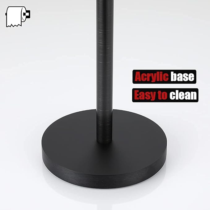 JQK Toilet Paper Storage Stand Oil Rubbed Bronze, 304 Stainless Steel Thicken 0.8mm Tissue Reserve Holder Dispenser for Bathroom, ORB, TPS180-ORB