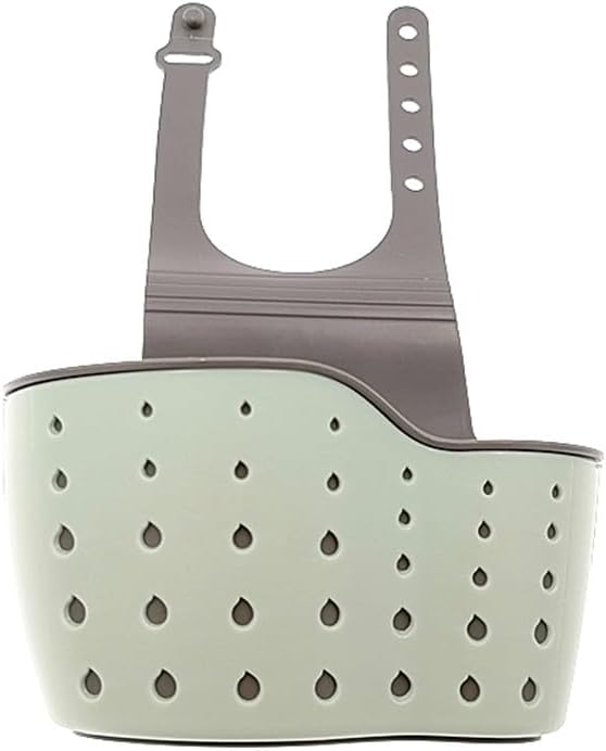 Kitchen Sink Caddy Sponge Holder Hang Basket for Scrubber Dish Brush Kitchen Accessories Organizer(Light Blue)