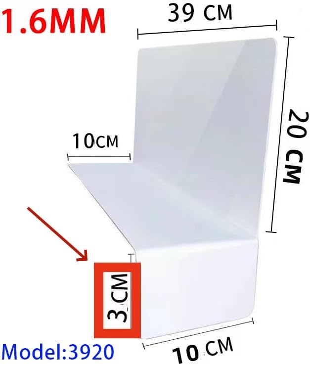 20 Pcs 39 * 20CM 1.6MM Closet Organization with PVC White Shelf Dividers - Closet Shelf Organizer for Clothes, Towels,Sweaters,Purses,and Books - Shelf Separators,Label Sticker,Label Holder