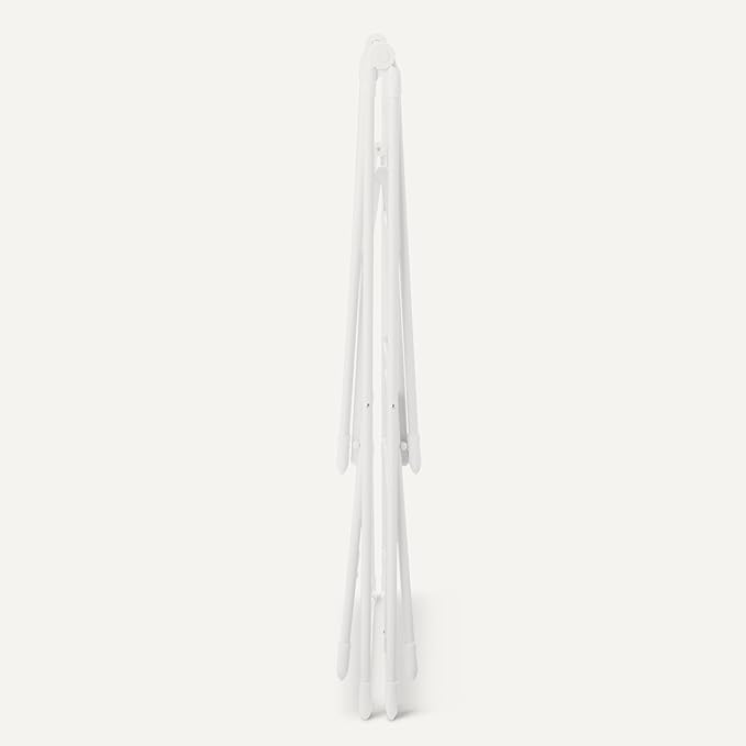 Amazon Basics Foldable 4-Wing Metal Clothes Drying Rack, 61x23.6x49.6 inches, White