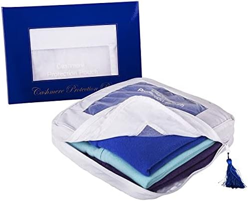 The Cashmere Choice Cashmere Sweater Storage Bags – 100% Cotton Breathable Clothes Protection Bag – XL