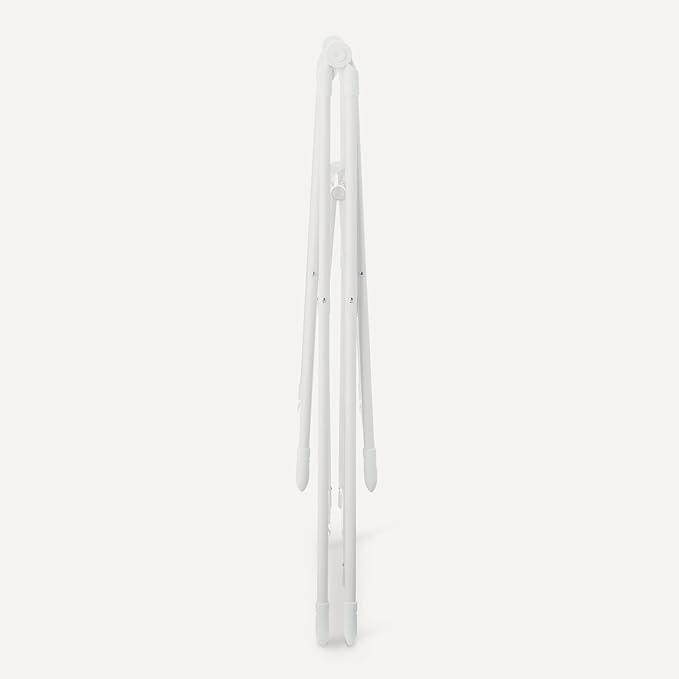 Amazon Basics Foldable 2-Wing Metal Clothes Drying Rack, 61x23.6x39.3 inches, White
