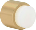 EVI | Wall Adhesive Doorstop | 1.1'' X 1.1'' | White Rubber | Brass Finished Matte | Great Adherence | 100% Functional | Mod. 198/28