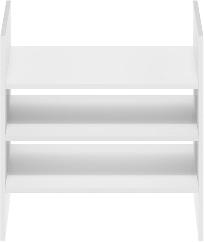 Furinno Cubicle Cube Insert, 3-Shelf Cube Organizer, Fits into Furinno Extra Thick Cubes, for Organizers and Storage, White (Does not fit IKEA Kallax Shelving)