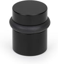 Mega Handles Floor Door Stopper, Black Stopper Quickly Installed Wall Protector, Wall Protectors from Door Knobs, Floor Door Stop with Mounting Hardware Included - Matte Black - 1.5 Inch