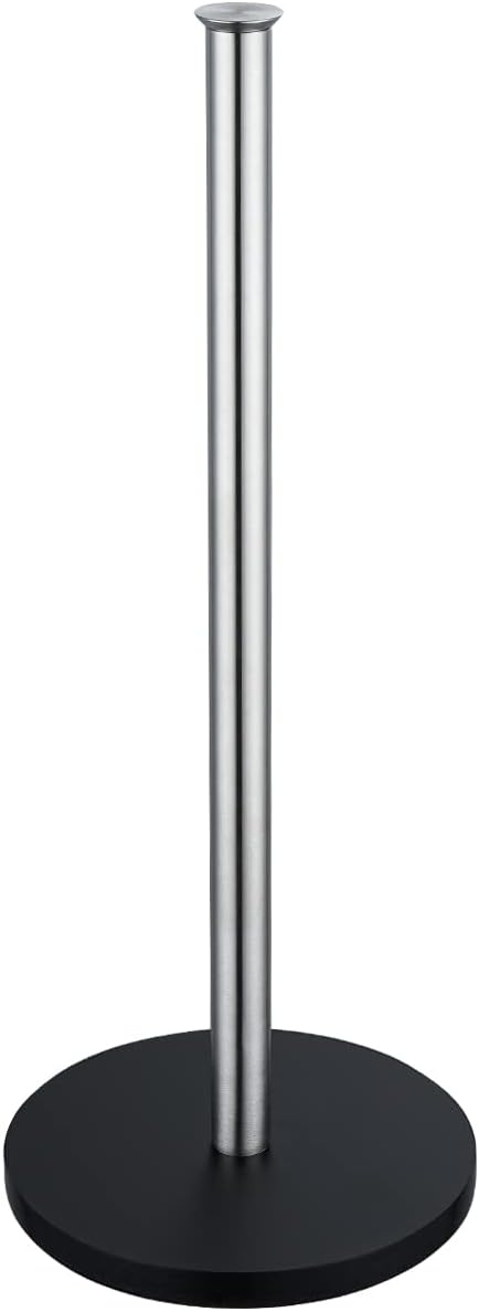 JQK Toilet Paper Storage Stand, 304 Stainless Steel Thicken 0.8mm Tissue Reserve Holder Dispenser for Bathroom, Brushed Steel, TPS180-BN