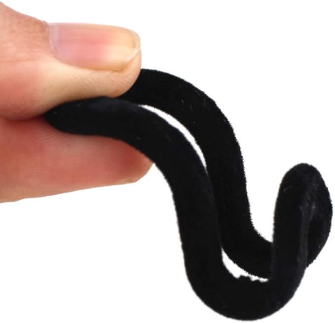 WARMBUY Velvet Hanger Connector Hooks for Closet Space Saving Cascading Hanger Organizer, Black, 40 Pack