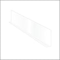 Clip Strip Shelf Dividers for Retail Stores - Lightweight, Clear Adhesive Mount 3" H x 11-9/16" L Corp., 20 mil Crystal Clear PVC, Retail Shelf Separator, Item SD-3012, Pack of 50