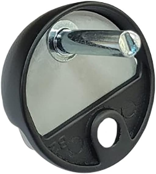 QCAA Solid Brass Low Dome Floor Door Stop, 1/4"-3/4" Clearance from Floor Buttom, Matte Black, 2 Pack, Made in Taiwan