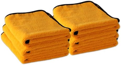 Cobra Gold Plush Microfiber Towel | Soft, Lint-Free Towels for Detailing & Cleaning | Highly Absorbent | 16x24 Inches | 6 Pack