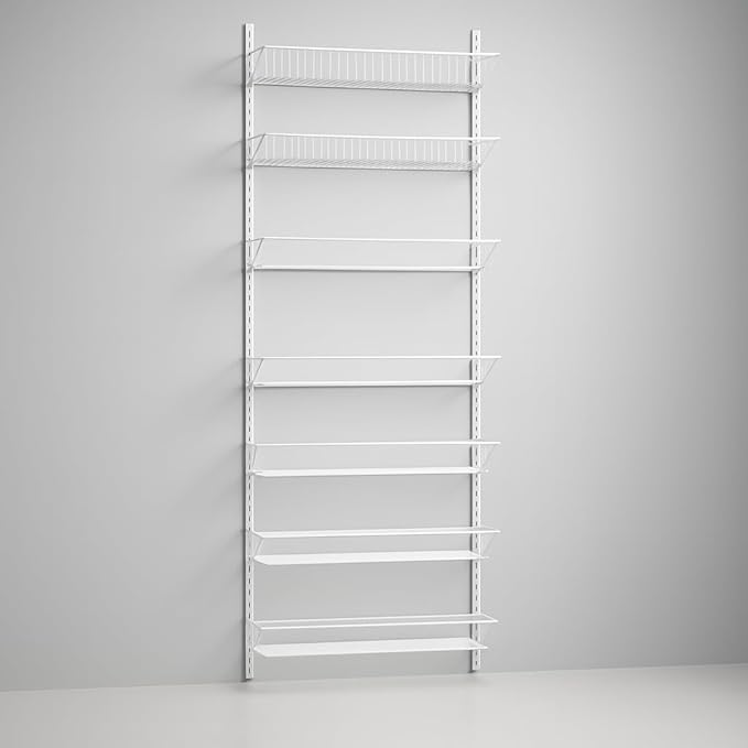 Jumbl 24" Wide Adjustable Door/Wall Mount Hanging Spice Storage Rack