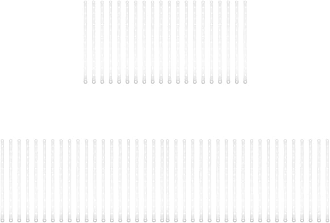 Zerodeko 60pcs Non- Plastic Hanger Strips Closet Organizer Connection Strips for Coats Pants Clothes Space Saving Hanger Connectors for Efficient Storage