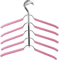 Shirts Hangers Space Saving Clothes Hanging 5 Layers Non Slip EVA Sponge & Stainless Steel Hook for Closet Organizers and Storage