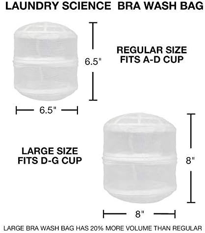 Premium Bra Wash Bag – Set of 3 Mesh Lingerie Laundry Bags for Delicates – Protects Bras, Underwear & Intimates in Washing Machine – Durable Zipper Closure – Large Size