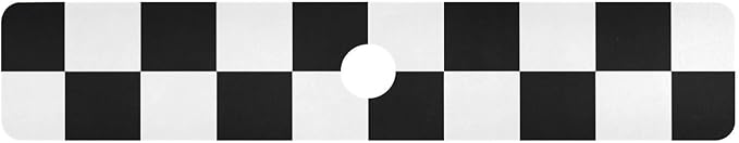 Kitchen Sink Splash Guard 1 PC 30 Inch Sink Faucet Mat Splash Guard for Bathroom Countertop Water Absorbent Foldable Cuttable Soft Washable Checkered Black and White