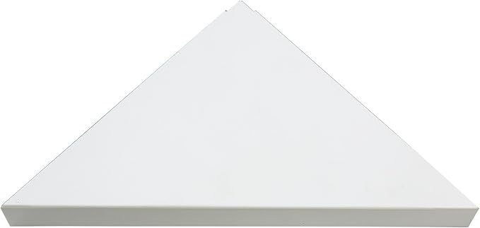 Palisade Vinyl Waterproof Corner Shower Shelf in Dusty Pearl