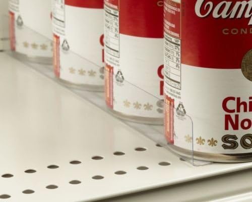 Stick On Gondola, Wood or Glass Shelf Dividers with Self Adhesive Tape - 1" H X 12" L - 20 Pack