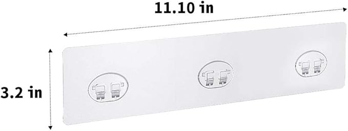 Mivvosakuki 2pcs Shower Caddy Adhesive Replacement,Shower Shelves Adhesive Strip Pad Shower Organizer Sticker Replacement Bathroom Heavy Duty Strong Sticky Wall Adhesive