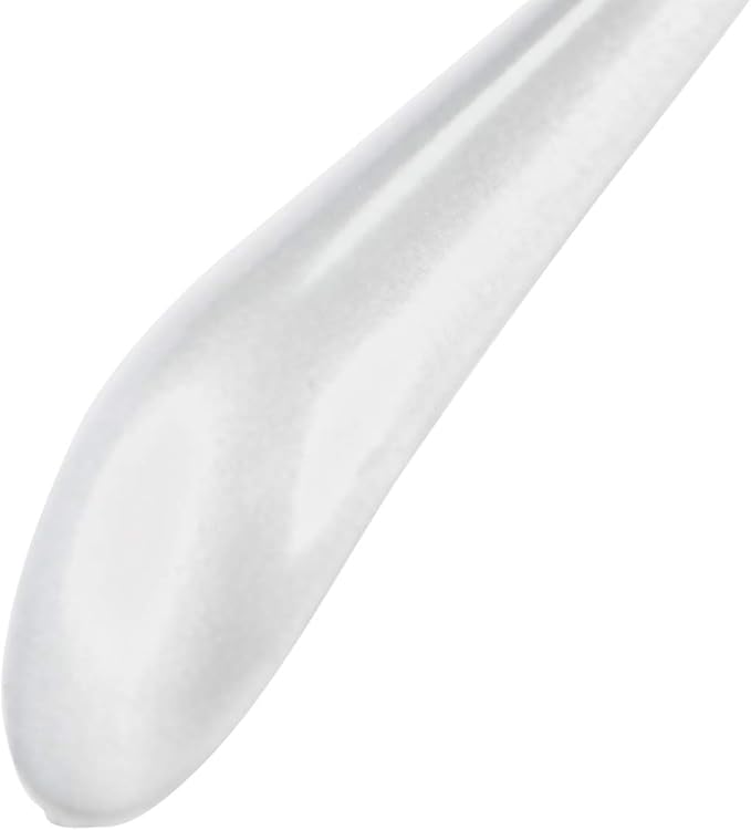 Mawa by Reston Lloyd BodyForm Series Non-Slip Steel Clothes Hanger with Shoulder Support & 2 Strong Clips for Pants or Skirts, Style 42/LK, White, Set of 50