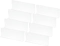 PATIKIL 8 Pack Shelf Dividers for Closet Organization, 11.1x1.6x4 Acrylic Closets Separator Kitchen Cabinet Shelves Under Bed Blocker for Bedroom Kitchen Office, Clear
