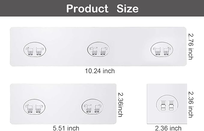 Mivvosakuki 14pcs Shower Caddy Adhesive Replacement,Shower Shelves Adhesive Strip Pad Shower Organizer Sticker Replacement Bathroom Heavy Duty Strong Sticky Wall Adhesive