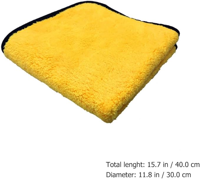 12pcs 40x30cm Super Absorbent Microfiber Car Washing Towels Double-Sided Thickened Cleaning Cloths for Vehicle Drying and Waxing