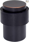 KHTUMEWARE 4 Pack 2 in Floor Door Stopper,Oil Rubbed Bronze Door Stop,Wall Protector Commercial Door Bumper Wedge Decorative Cylindrical Install Door stoppers on The Floor
