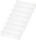 PATIKIL 8 Pack Shelf Dividers for Closet Organization, 15.8x1.6x3.2 Acrylic Closets Separator Kitchen Cabinet Shelves Under Bed Blocker for Bedroom Kitchen Office, Clear