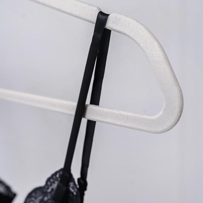 3 Sprouts - Adult Velvet Hangers - Non Slip Felt Clothing Hanger Set - Durable & Slim for Space Saving - Ideal Velvet Hangers for Organization - Lightweight Thin Clothes Hangers - Pack of 30 - Gray