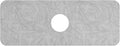 Kitchen Sink Splash Guard 1 PC 14.7 Inch Sink Faucet Mat Splash Guard for Bathroom Countertop Water Absorbent Foldable Cuttable Soft Washable Grey