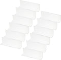 PATIKIL 12 Pack Shelf Dividers for Closet Organization, 7.9x1.18x2.4 Acrylic Closets Separator Kitchen Cabinet Shelves Under Bed Blocker for Bedroom Kitchen Office, Clear