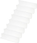 PATIKIL 8 Pack Shelf Dividers for Closet Organization, 11.1x1.2x2.4 Acrylic Closets Separator Kitchen Cabinet Shelves Under Bed Blocker for Bedroom Kitchen Office, Clear