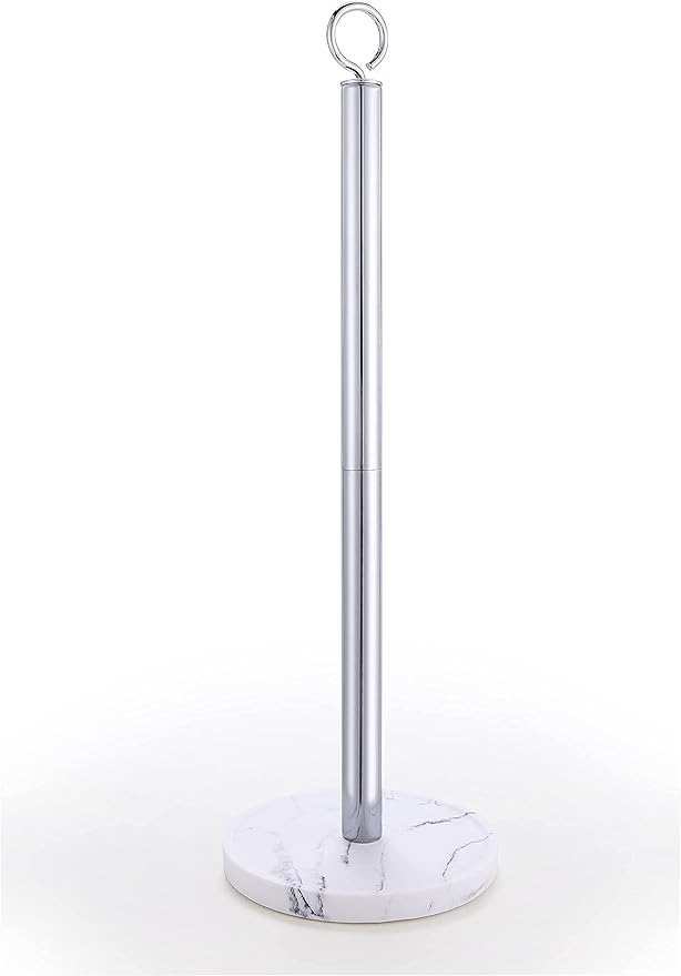 SunnyPoint Elite Heavy Weighted Sturdy Spare Toilet Paper Roll Holder Storage Stand